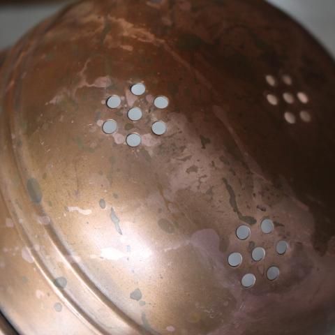 フランス製アンティーク 銅のエレガントな水切りセット