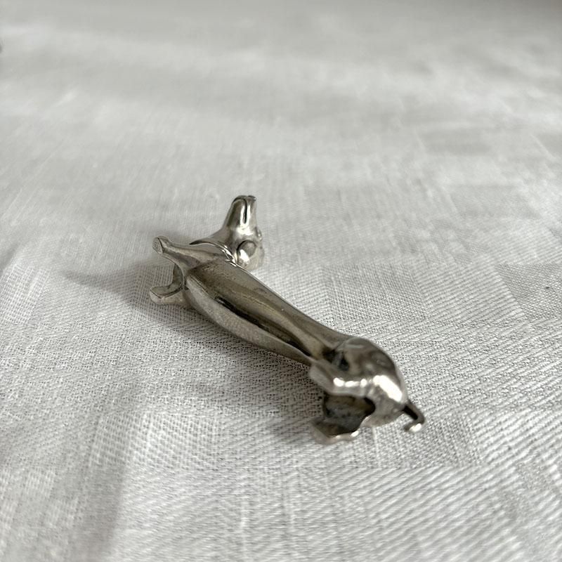 ダックスフンド柄箸置きオブジかわいい