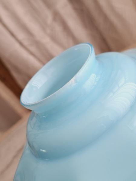 アンティークオパリンガラスシェード - ANTIQUE LEAVES