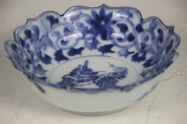 古染付　皿　色々　麒麟 Antique Sam's Collection染付け印判麒麟紋皿