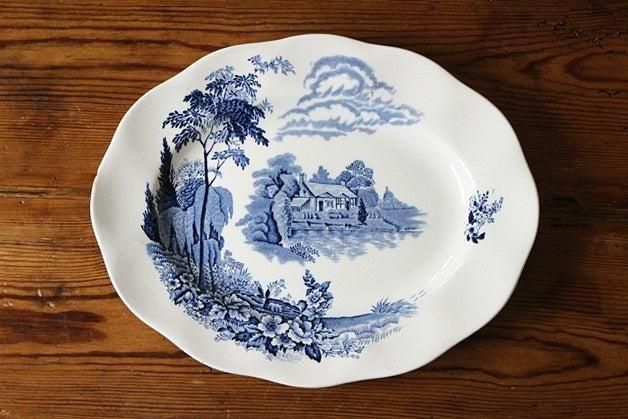 Enoch Wedgwood “EDEN” オーバルプレート｜イギリスアンティーク