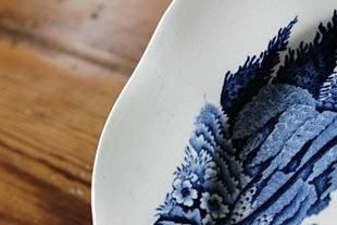 Enoch Wedgwood “EDEN” オーバルプレート｜イギリスアンティーク食器 B&W