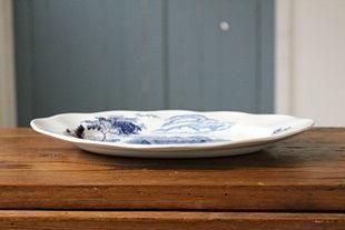 Enoch Wedgwood “EDEN” オーバルプレート｜イギリスアンティーク食器 B&W