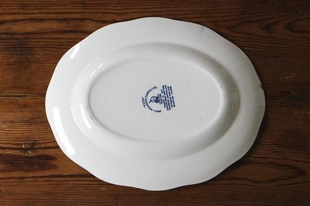 イギリスアンティーク Furnivals fleur de lys オーバル皿