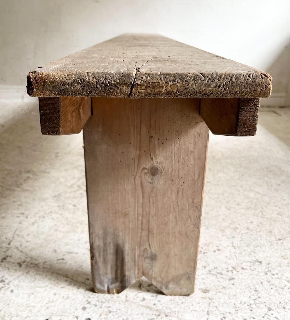 フランスアンティーク　パイン材　ラッシュ編みチェア　肘掛け　無垢材　ブロカント 新 モデル家具・インテリア - フランスアンティーク パイン材 ラッシュ