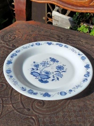 アルコパル製ブルーオニオンデザートプレート