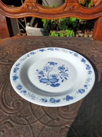 アルコパル製ブルーオニオンデザートプレート