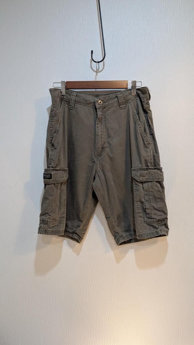 USA直輸入 ラングラーの機能性抜群グレーカーゴショートパンツ