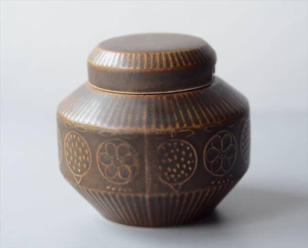 アンティークARABIAフィンランド製ジャムポット果物モチーフ