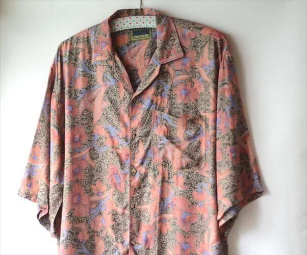 90s ユーロ ヨーロッパ ビンテージ 総柄 リネン シャツ 古着 レア 古着シャツ・ブラウス特集｜ヴィンテージコットン・リネン