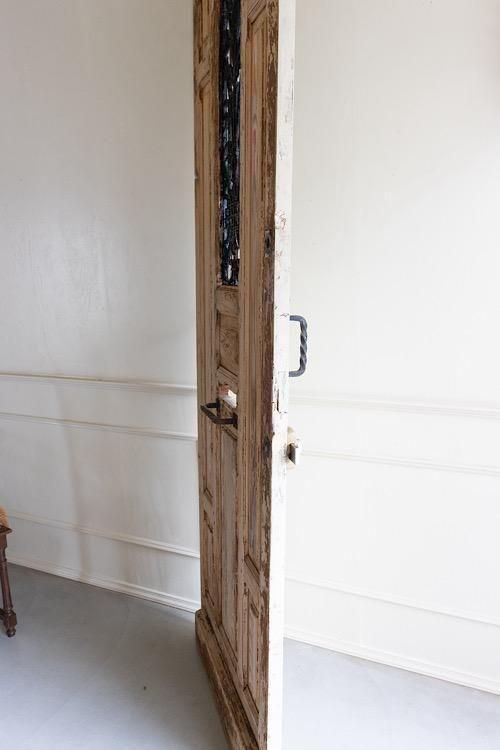 フランス製美しいアンティークアイアンドア