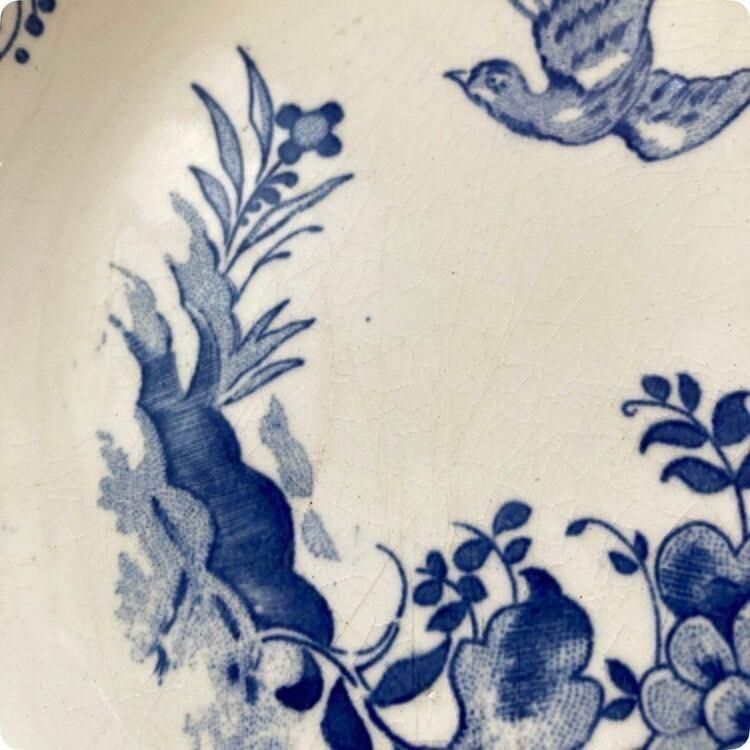 GIEN ジアン｜花と鳥のアンティークディナー皿