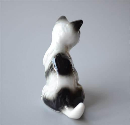 レア　ドイツ　アンティーク　ねこ ドイツ製ヴィンテージ陶器ネコオブジェ 愛嬌溢れる一品