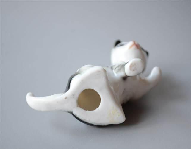 ヴィンテージ 手描きの瞳が美しいジブリ映画に出てきそうな三毛猫の