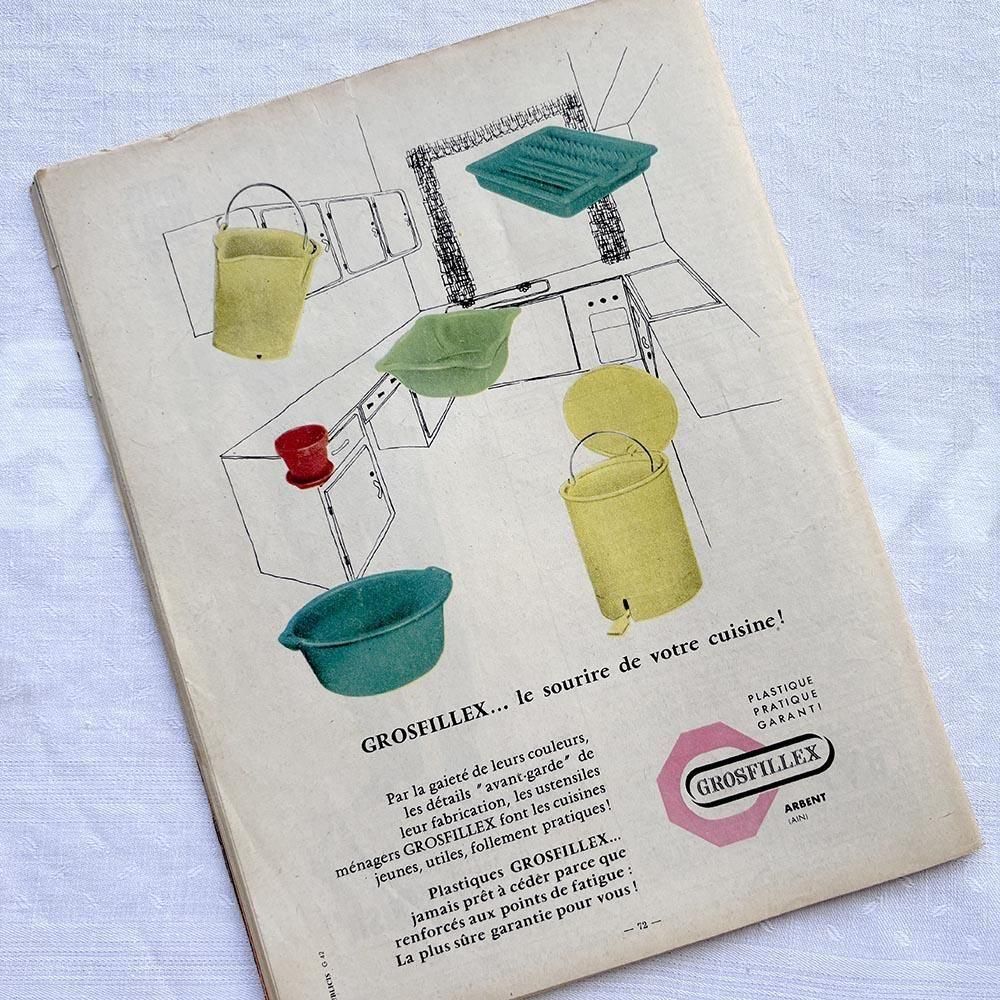 1950年代のフランス古雑誌 婦人雑誌 ファッション・趣味