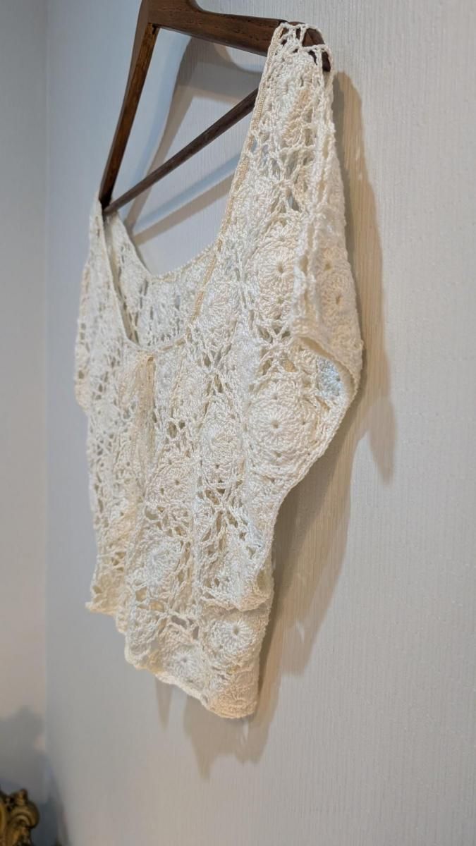  桼ܥ90ǯơΥǥۥ磻ȡǥ
  Crochet Crop   Size M.