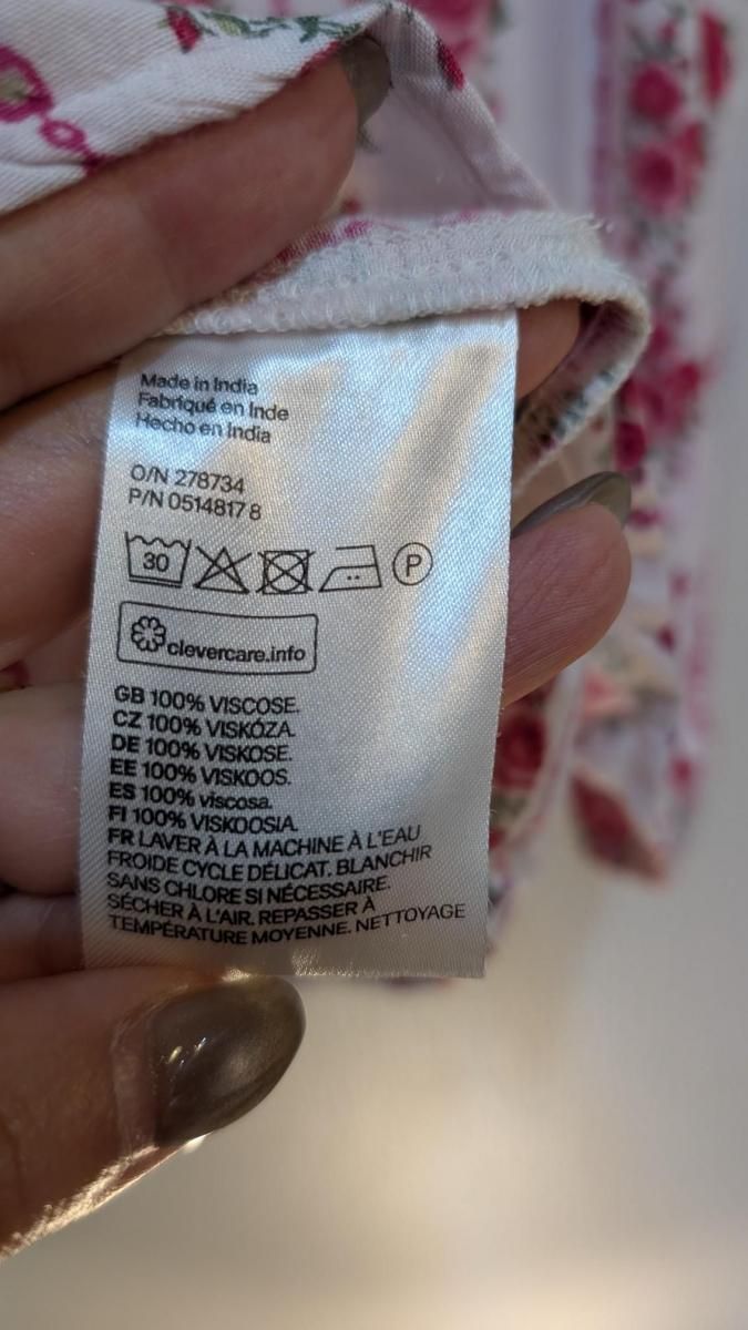 ユーロ90年代薔薇柄ホワイトキャミソールSサイズ