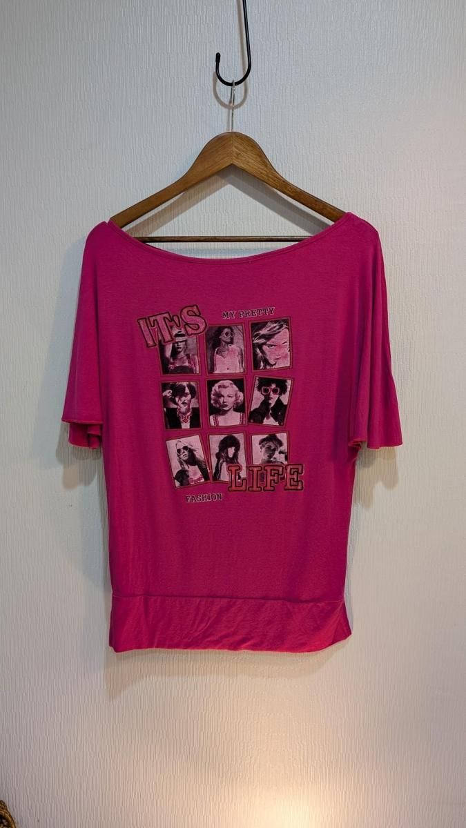  EUROե ѥꡡ90s Vintage Viscose Women's Pink ȾµT ġ Size M١PARISޥ