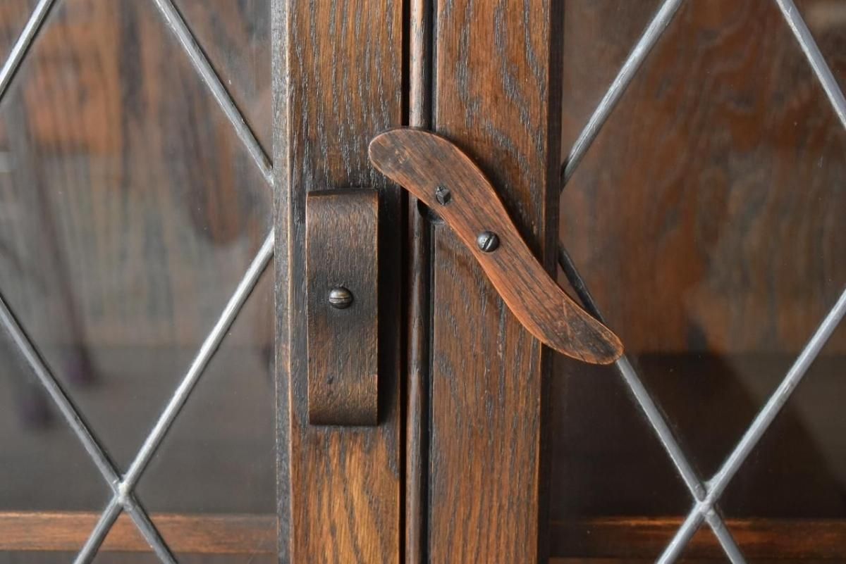 1920年代英国アンティーク ステンドグラスキャビネット