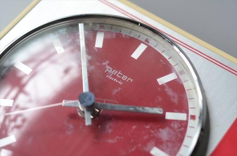 70年代ドイツ製Peterキッチンクロックヴィンテージ壁掛け時計