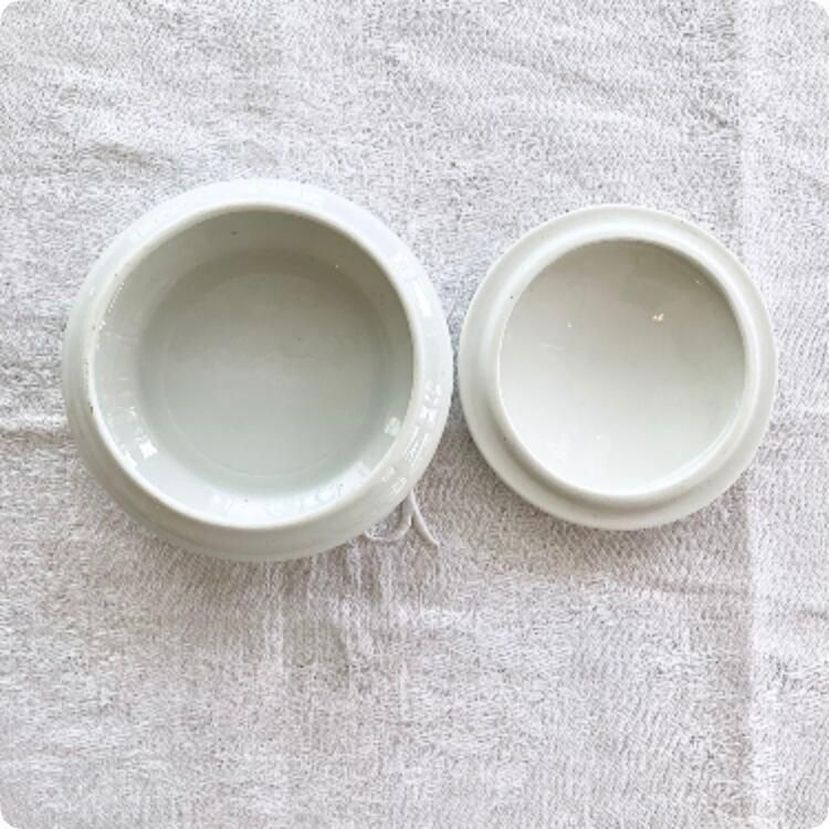 フランス直輸入 リモージュの花柄陶器小物入れ