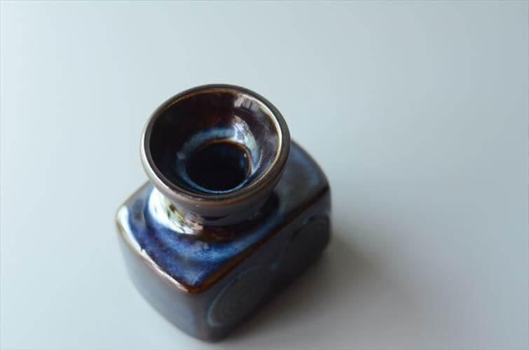 北欧デザイン SOHOLM花瓶 ネイビー Einar Johansen一輪挿し