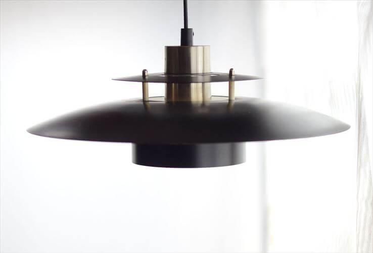 フランス ビンテージ ホーローライト ペンダント ごま塩 ブラック フランス ビンテージ ホーローライト ペンダント ごま塩 ブラック