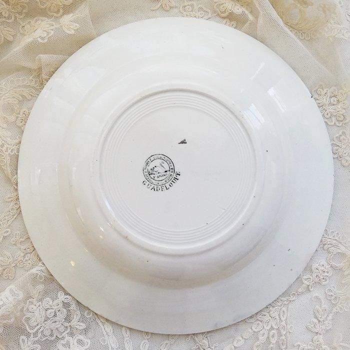 美品　フランスアンティーク　サンタマン　スーププレート　f IMG_5611_942f04d1-4ed1-4523-