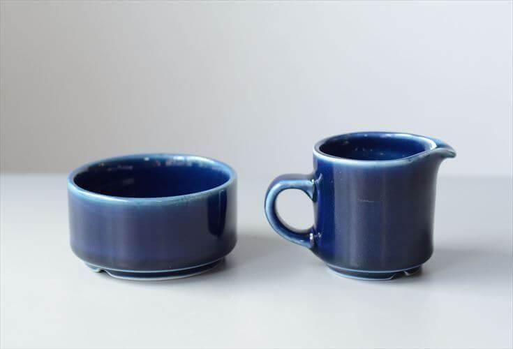 北欧食器 ARABIA Kievari シュガーボウルとクリーマーセット