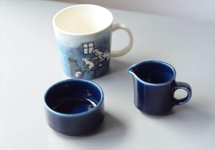 アラビア Arabia Ruijaビンテージ クリーマー＆シュガーポット セット Vintage品】アラビア ARABIA ルイヤ ルイージャ Ruija シュガー