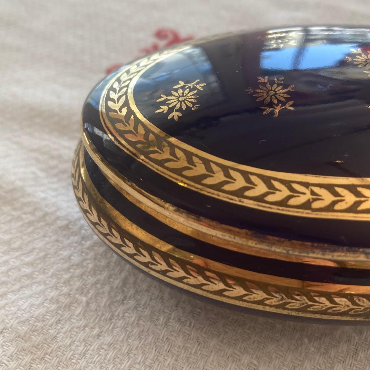 フランス直輸入1900年代リモージュ陶器小物入れ