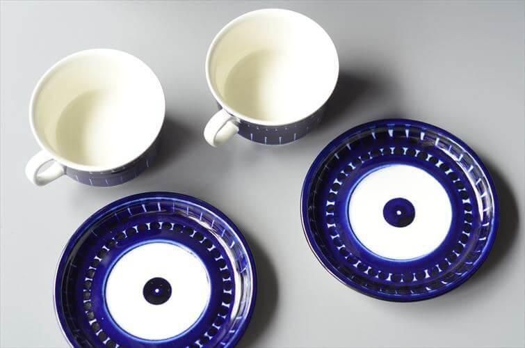 フィンランドARABIAバレンシアデミタスカップセット美品