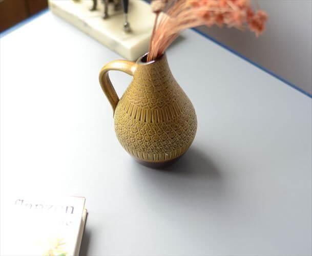 ヴィンテージDumler&Breiden陶器花瓶 西ドイツ製一輪挿し