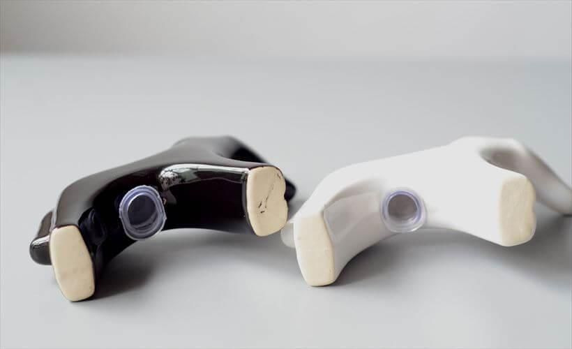 ドイツ製馬モチーフソルトペッパー陶器アンティーク