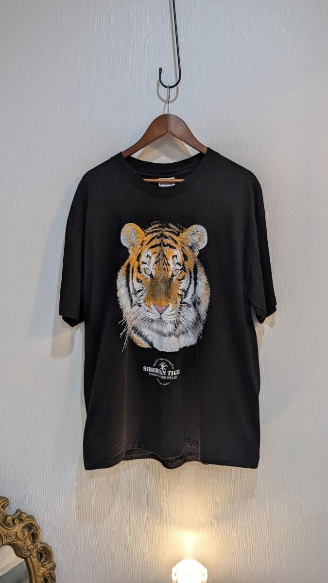 ヘインズEU製XLサイズライオンTシャツブラックメキシコデザイン