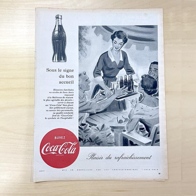  ơ PARIS MATCH1953ǯ4P Coca-colaʤɡRene Gruau͡奪
19PSd11-4