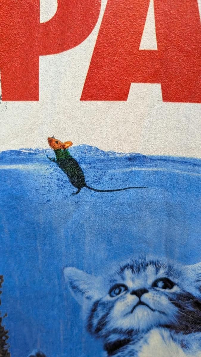 ǥåɥȥåǲ衡ǭͥߡPAWS  Movie JAWS Cat  3XL grey Blue Cotton BlendT
