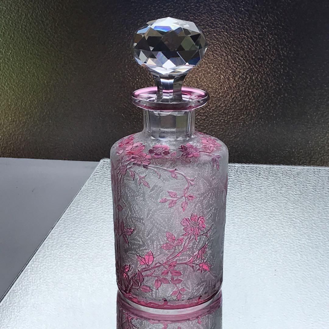◆極希少 美品 1920年頃 仏製 共箱付！バカラ製「L'OEILLET」香水瓶 ◇極希少 美品 1920年頃 仏製 共箱付！バカラ製「L'OEILLET」