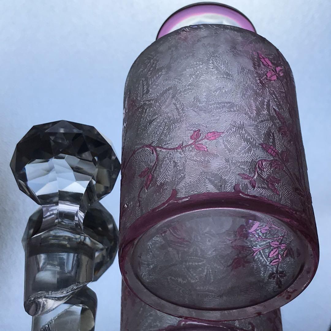 Baccarat オールドバカラ/※美品 エグランチエ　野薔薇　　蓋物 Baccarat オールドバカラ/※美品 エグランチエ 野薔薇 蓋物