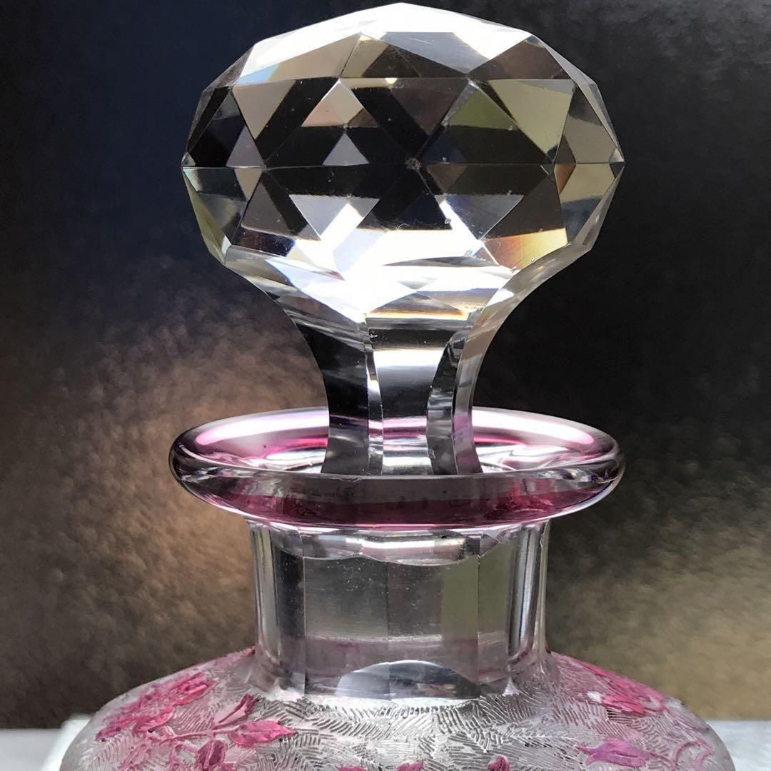 Baccarat オールドバカラ/※美品 エグランチエ　野薔薇　　蓋物 Baccarat オールドバカラ/※極希少※ 美品 エグランチエ 野薔薇 蓋物