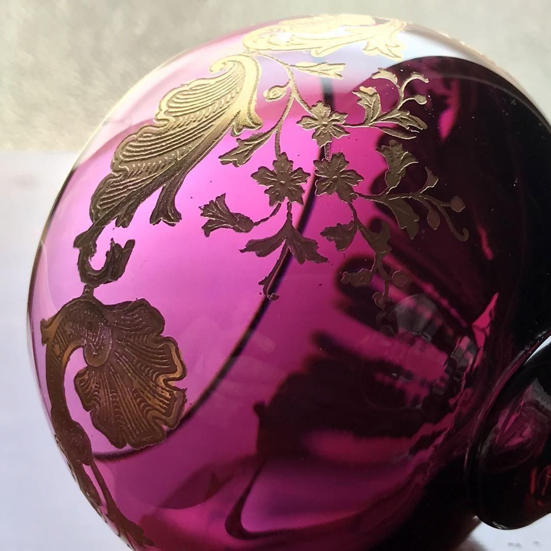 サンルイ1905年製24金マスネワイングラス美品