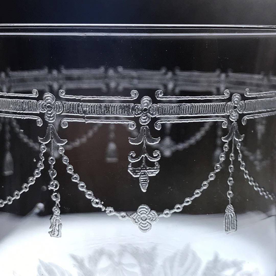 1910年代オールドサンルイ豪華ダイヤモンドカットワイングラス