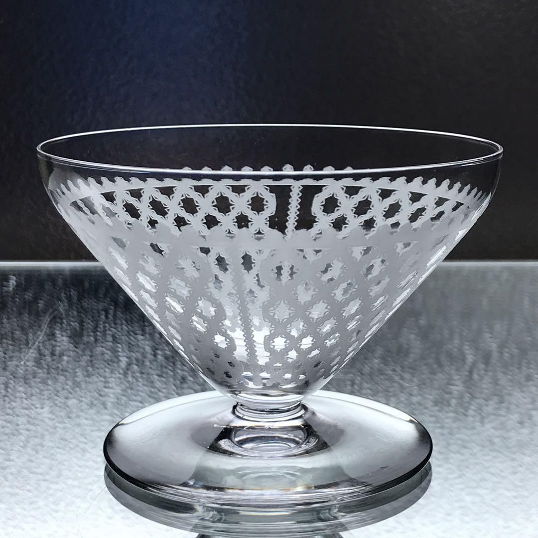 極上のオールドバカラ スタイリッシュなコンポート 19世紀 極上の