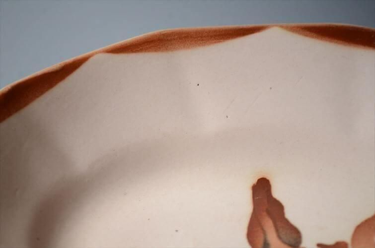 フランス製ディゴワン陶器オーバルプレート1922年～65年