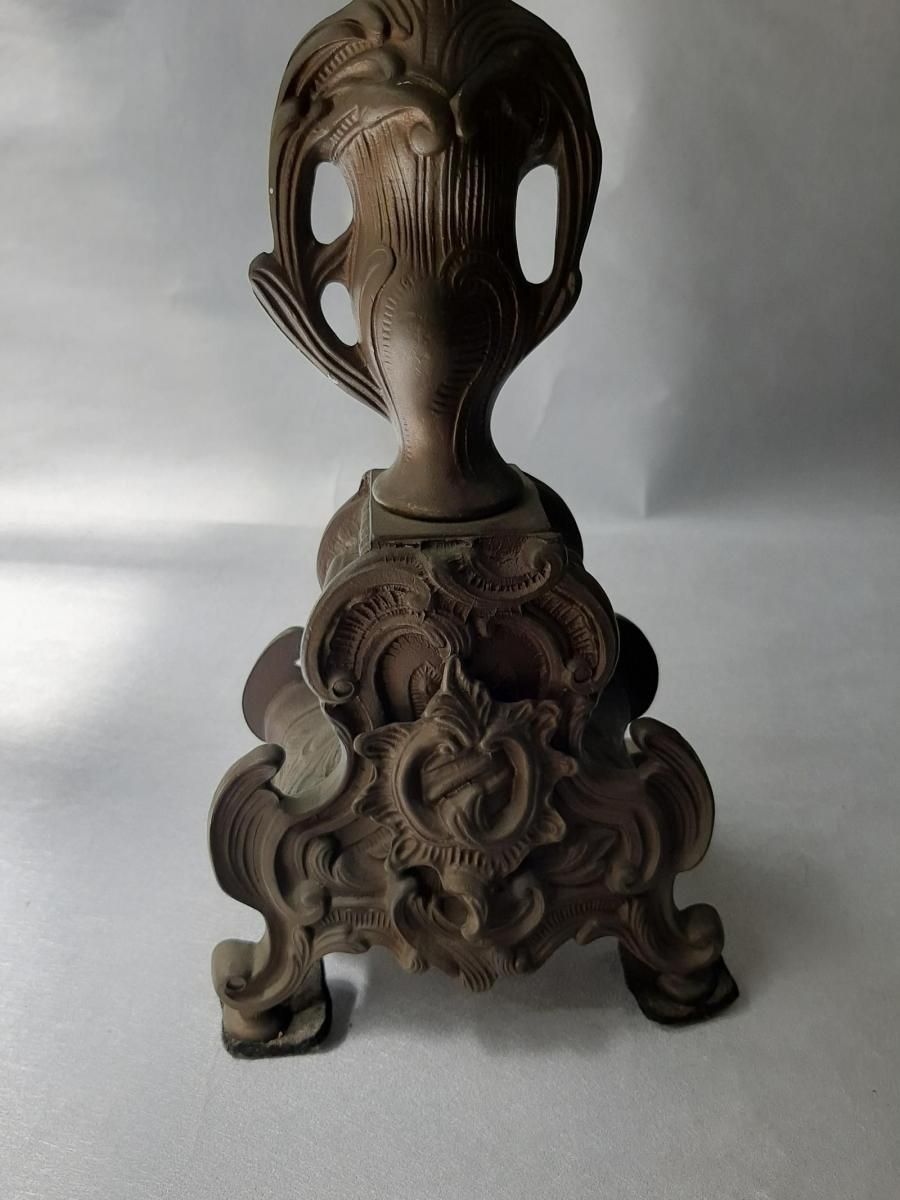 イタリアアンティーク キャンドルスタンド 鋳物製 - ANTIQUE LEAVES