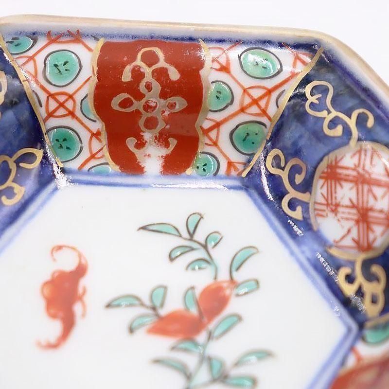 飾り鉢　陶器　骨董　色鮮やかな皿 色絵 大鉢 [馬 雲 紋 花柄] 盛り皿 飾り皿 大皿 大深鉢 中華風