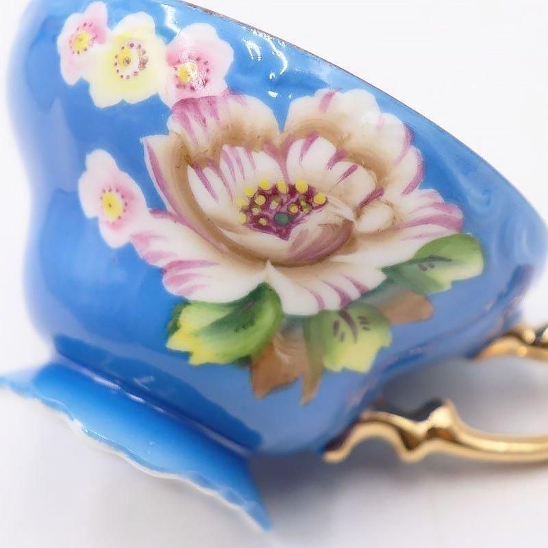 オキュパイドジャパン 金彩手彩果物紋 ビンテージ キャビネットカップソーサー WEDGWOOD コールポート 金彩竹雀絵 カップ＆ソーサー