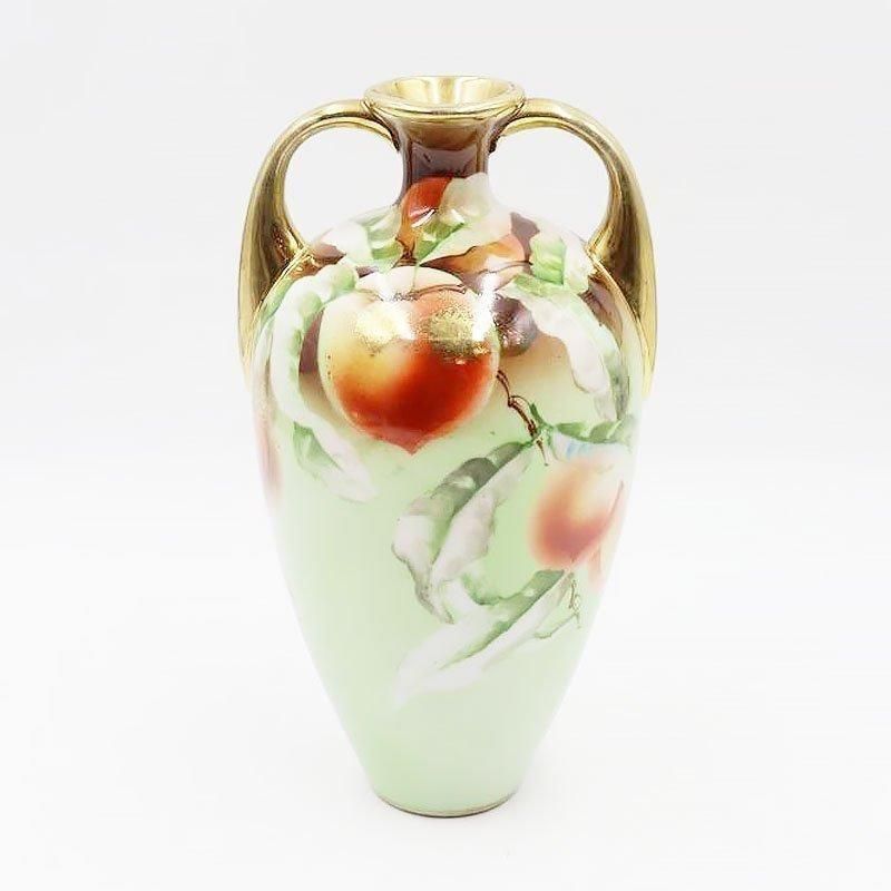 オールドノリタケ M JAPAN ハンドペイント 花瓶　花器 手描き ハンドペイント オールドノリタケ 花瓶 フラワーベース