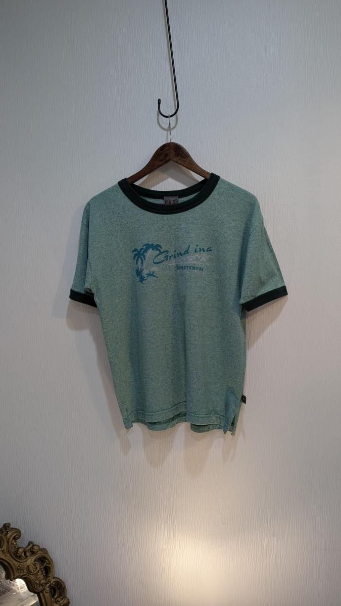 DISNEY GOOFY Tシャツ Lサイズ ヴィンテージ ブルー グーフィー