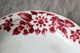 ステンシル模様が魅力！フランスアンティーク深皿st.amand